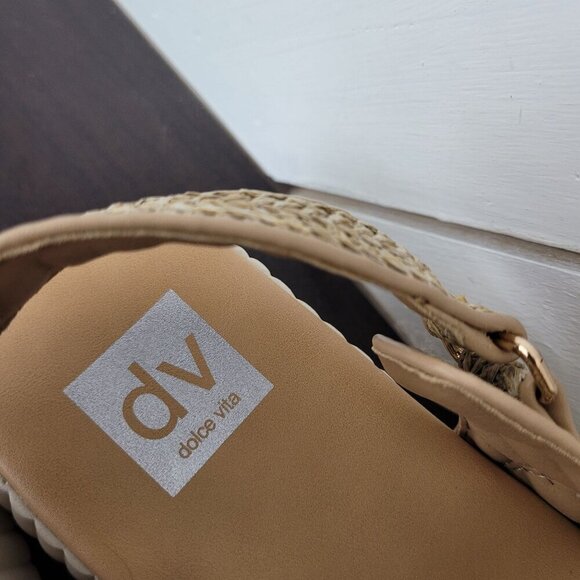 NEW Dv Dolce Vita Womens 10 Fighter Natural Platform Sandals - Picture 5 of 9